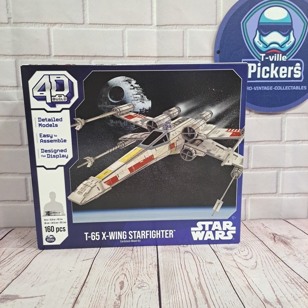 Star Wars 4D Build T-65 X Wing Starfighter 3D Model Kit 160 pc NIB